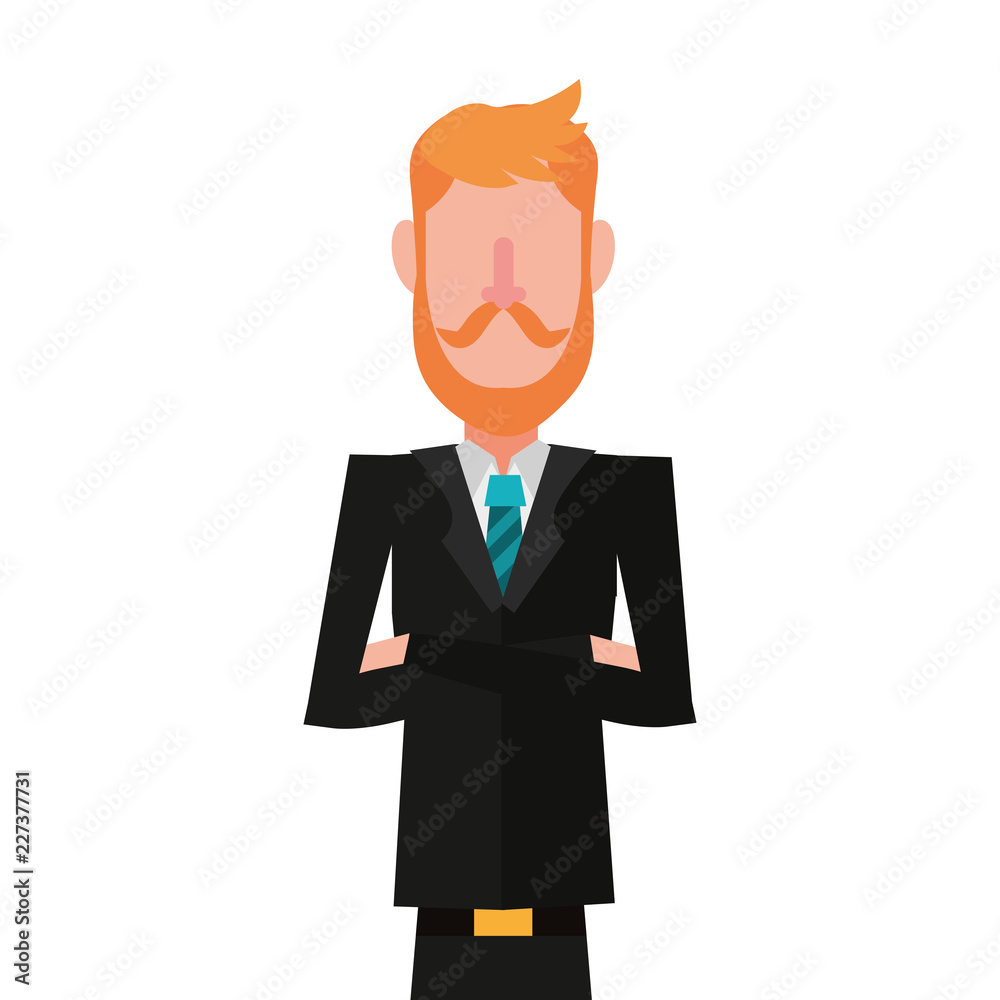 man portrait character on white background man portrait character on white background