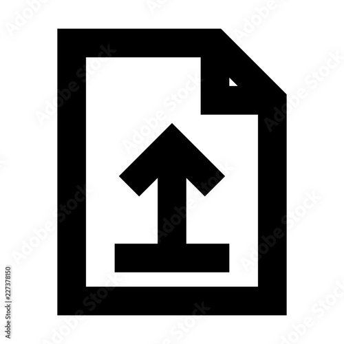 Document File Upload Gui Web vector icon