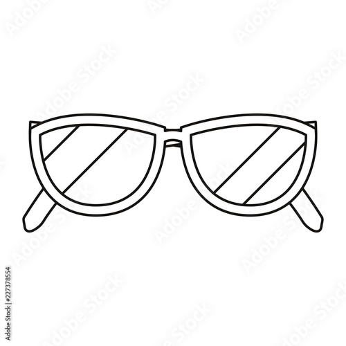 glasses accessory on white background