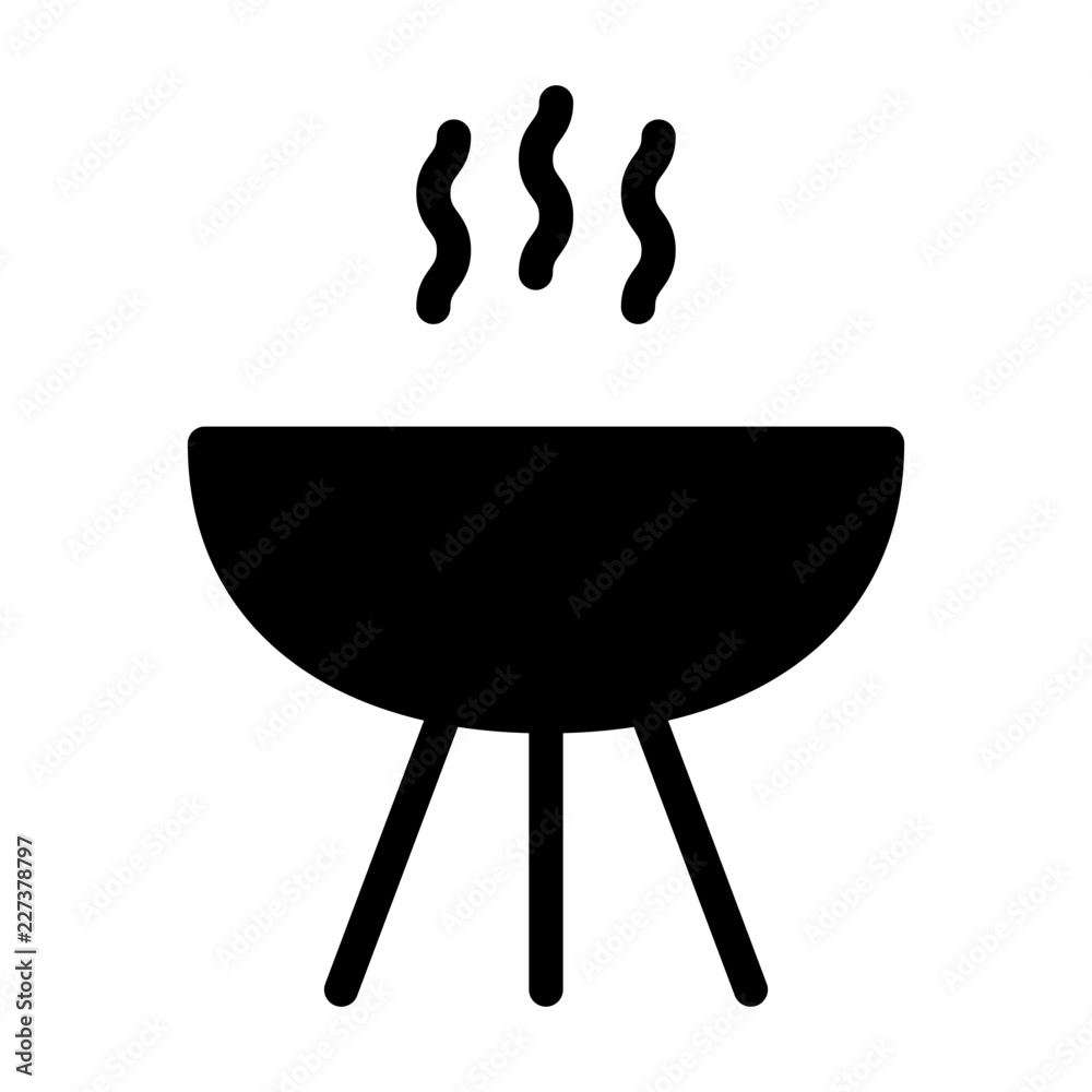 Grill Bbq Activities Holiday Hobby Leisure Free Time vector icon Stock  Vector | Adobe Stock