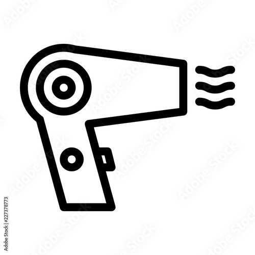 Hairdryer Housekeeping Home Furniture Living Interior vector icon