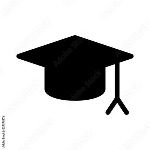 Freshman School Education Mortarboard Learn vector icon