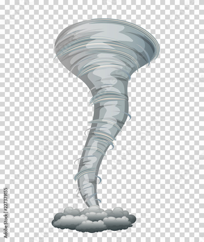 A cyclone on transparent background