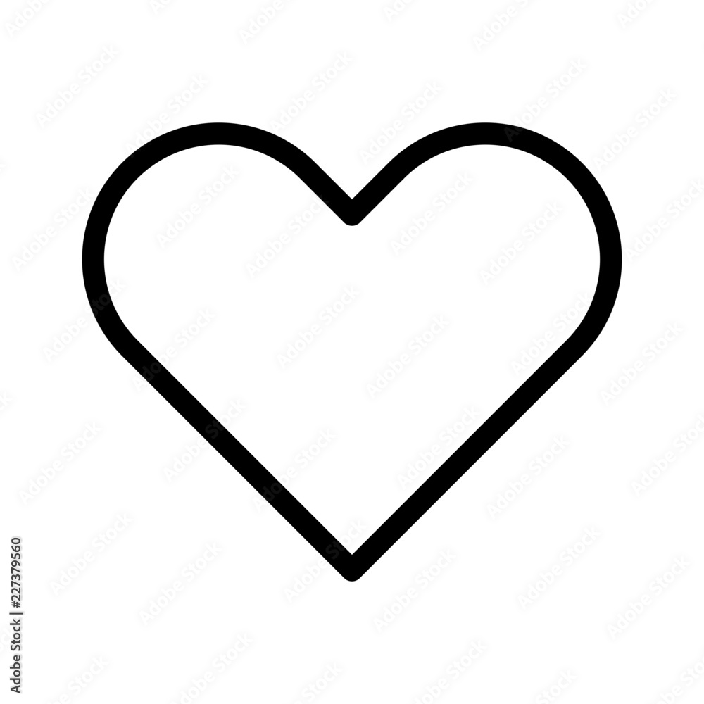 Heart Like Text Editor Write Author Writer vector icon Stock