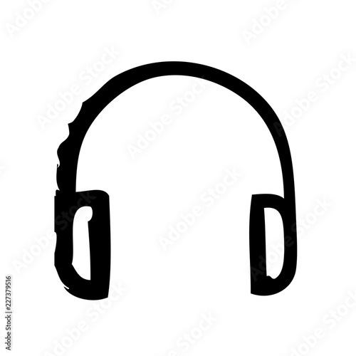 Headphones Communicate Broadcast News Television Newscast vector icon
