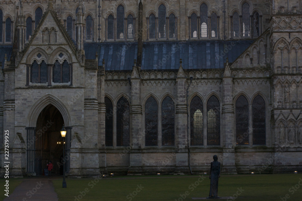 Exterior of Salisbury Cathedral, United Kingdom
