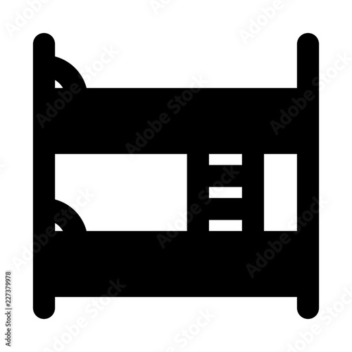 Hostel Bed Breakfast City Town Map Locations vector icon