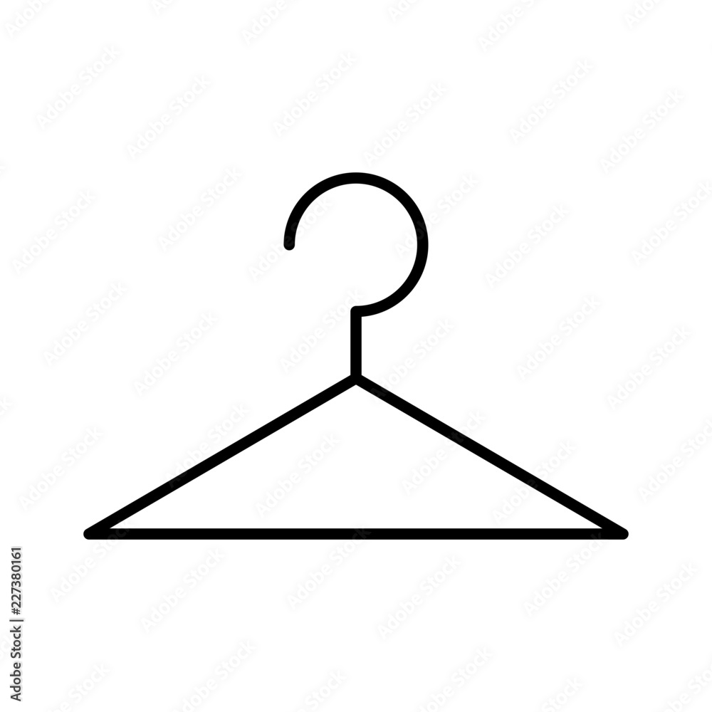 Hanger Laundry Clothes Sew Stitch Cord vector icon Hanger Laundry Clothes Sew Stitch Cord vector icon