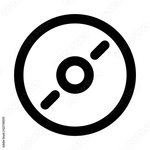 Installment Disc Installation Setup CD Dvd vector icon