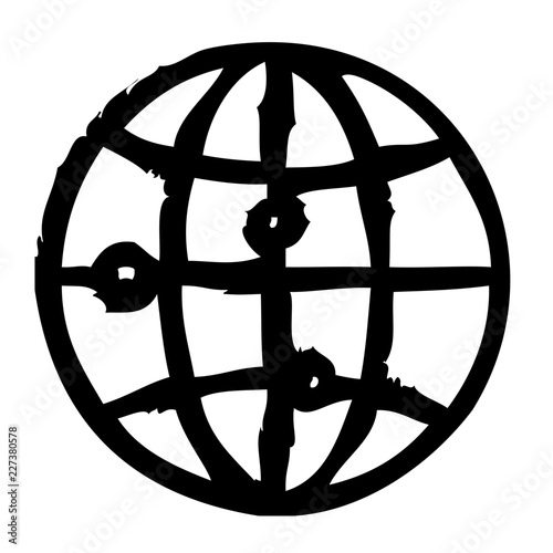 Globe Web Connect Computer Service IT Programming Hardware Webdesign vector icon