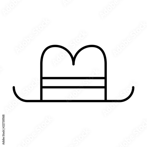 Hat Men Clothes Fashion Wear Laundry Clothing vector icon
