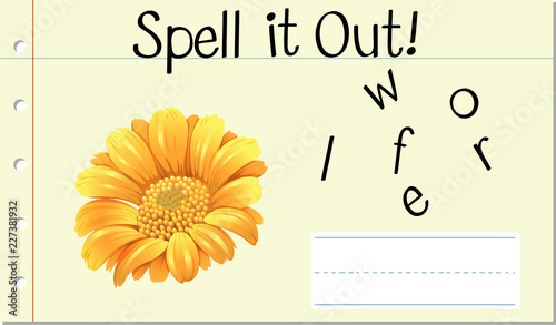 Spell it out flower