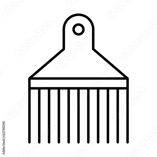Hairpicker Hairdresser Barber Coiffeur Haircutter vector icon