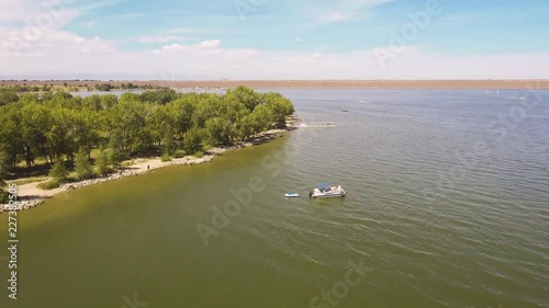 Flying over Colorado Lake photo