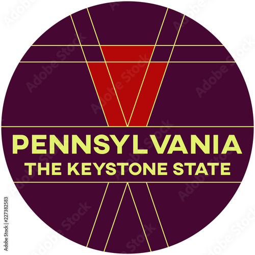 pennsylvania: the keystone state | digital badge
