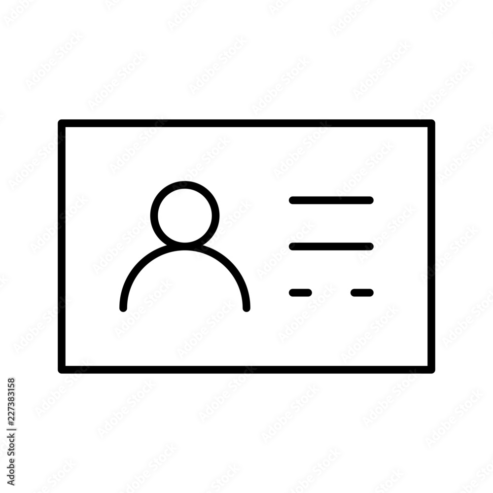 ID Card Travel Trip Hotel Journey vector icon ID Card Travel Trip Hotel Journey vector icon