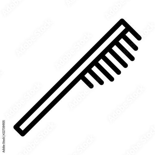 Hairbrush Hairdresser Barber Coiffeur Haircutter vector icon