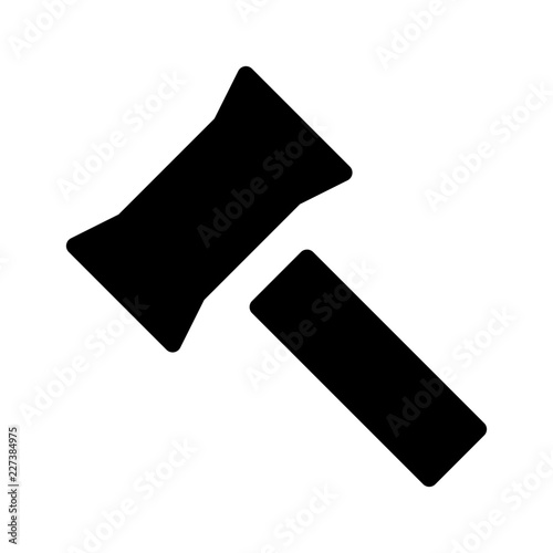 Gavel Law Justice Hammer Lawyer vector icon