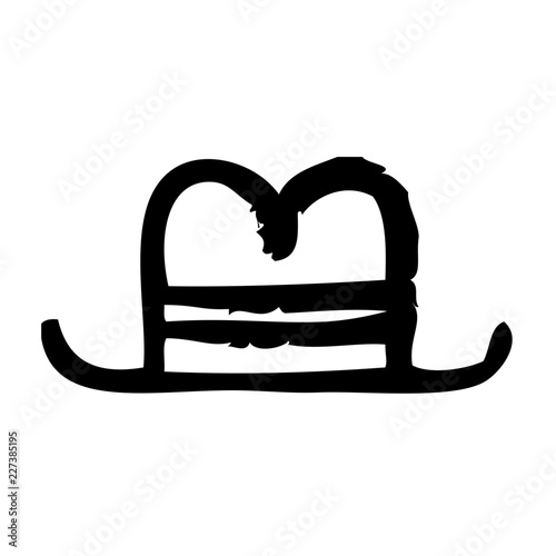 Hat Men Clothes Fashion Wear Laundry Clothing vector icon