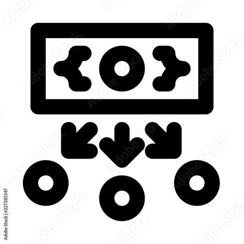 Installment Finance Charge Excange Money vector icon