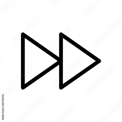 Forward DJ Music Club Party vector icon