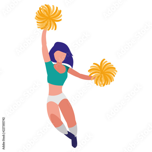 cheerleader girl icon
