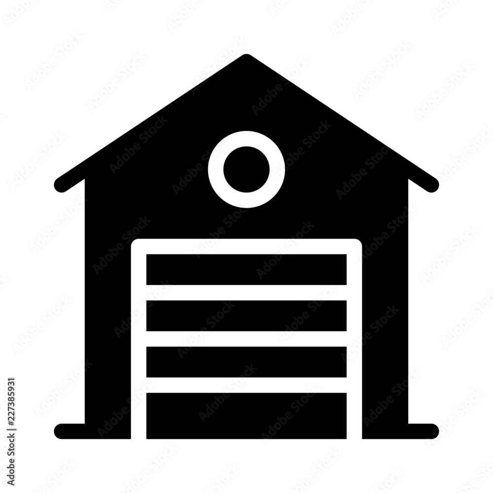 Garage Real Estate Building Holdings vector icon Garage Real Estate Building Holdings vector icon
