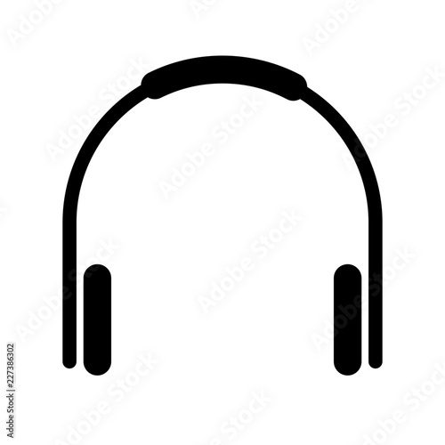 Headphones Office Work Job Secretary vector icon