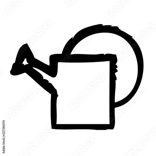 Garden Watering Can Real Estate Agency Agent Broker vector icon