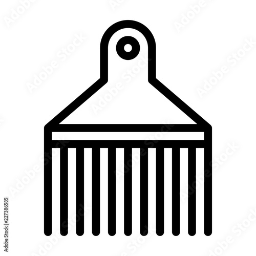 Hairpicker Hairdresser Barber Coiffeur Haircutter vector icon