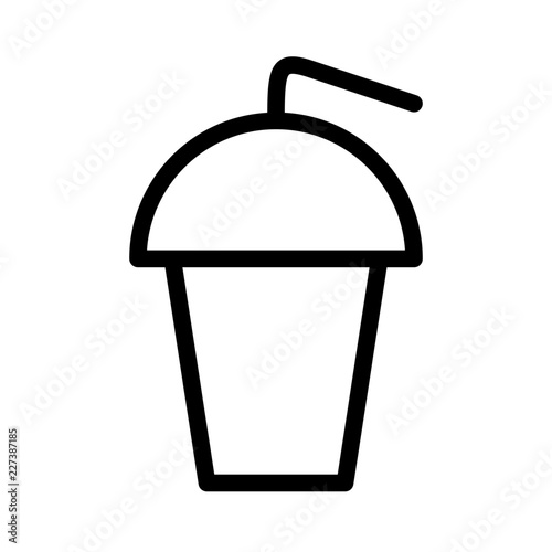 Iced Coffee Frappe Cafe Restaurant Bar Coffein Coffee vector icon