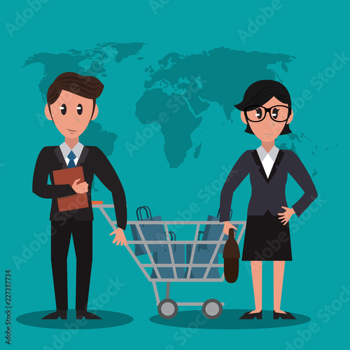 Business bankers teamwork