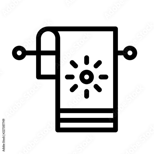 Hotel Towel Service Booking Trip Travel vector icon