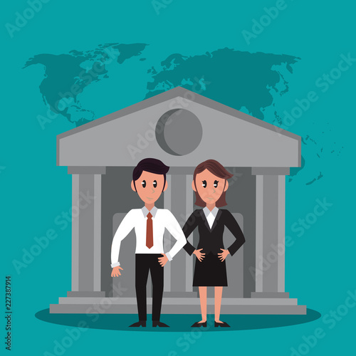 Business bankers teamwork