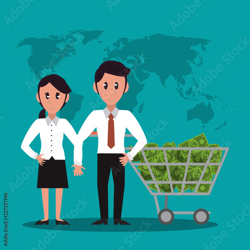 Business bankers teamwork