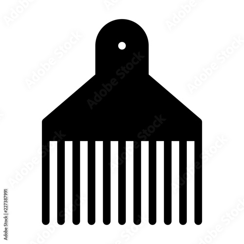 Hairpicker Hairdresser Barber Coiffeur Haircutter vector icon