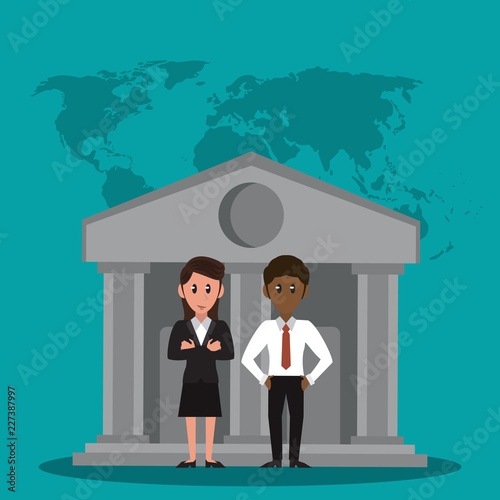 Business bankers teamwork