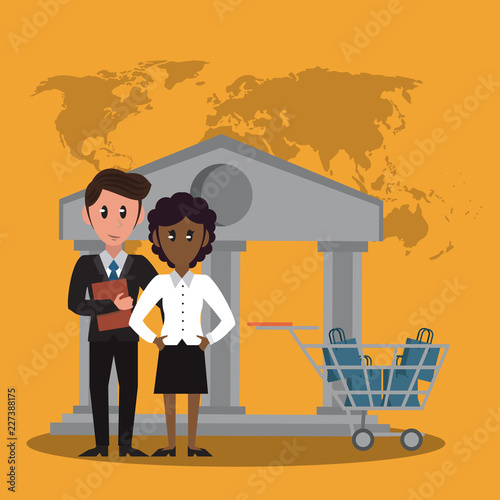 Business bankers teamwork