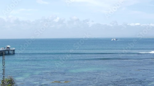 Looking out to bass straight from Point Lonsdale. Portsea and Queenscliff Victoria, Australia. photo