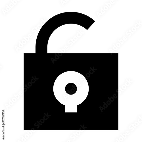 Lock Unlock Protect Security Gui Web vector icon