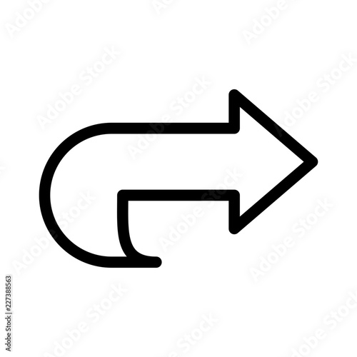 Mail Forward Application Web Interface Software vector icon