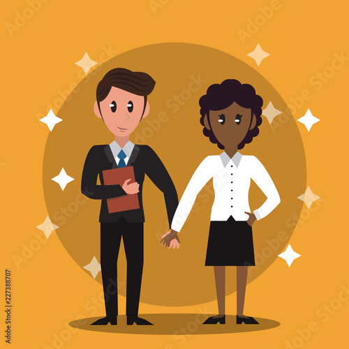 Business bankers teamwork