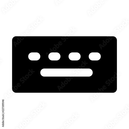 Keyboard Hardware Input Text Device vector icon