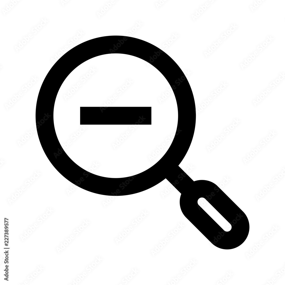 Magnisfying Glass Zoom Out Interface Gui Web vector icon Magnisfying Glass Zoom Out Interface Gui Web vector icon