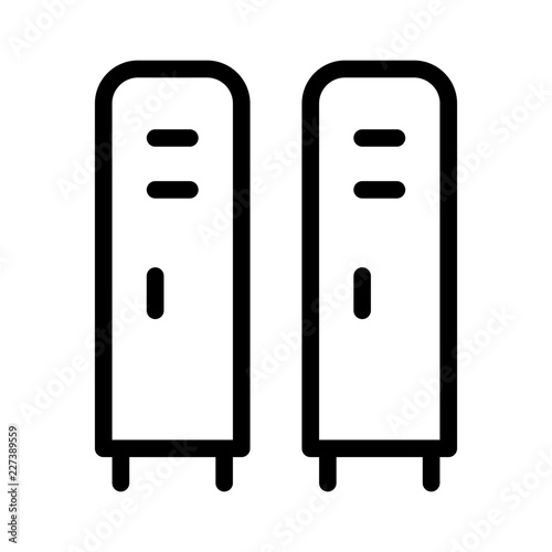 Locker Education School Learning Creation Culture vector icon