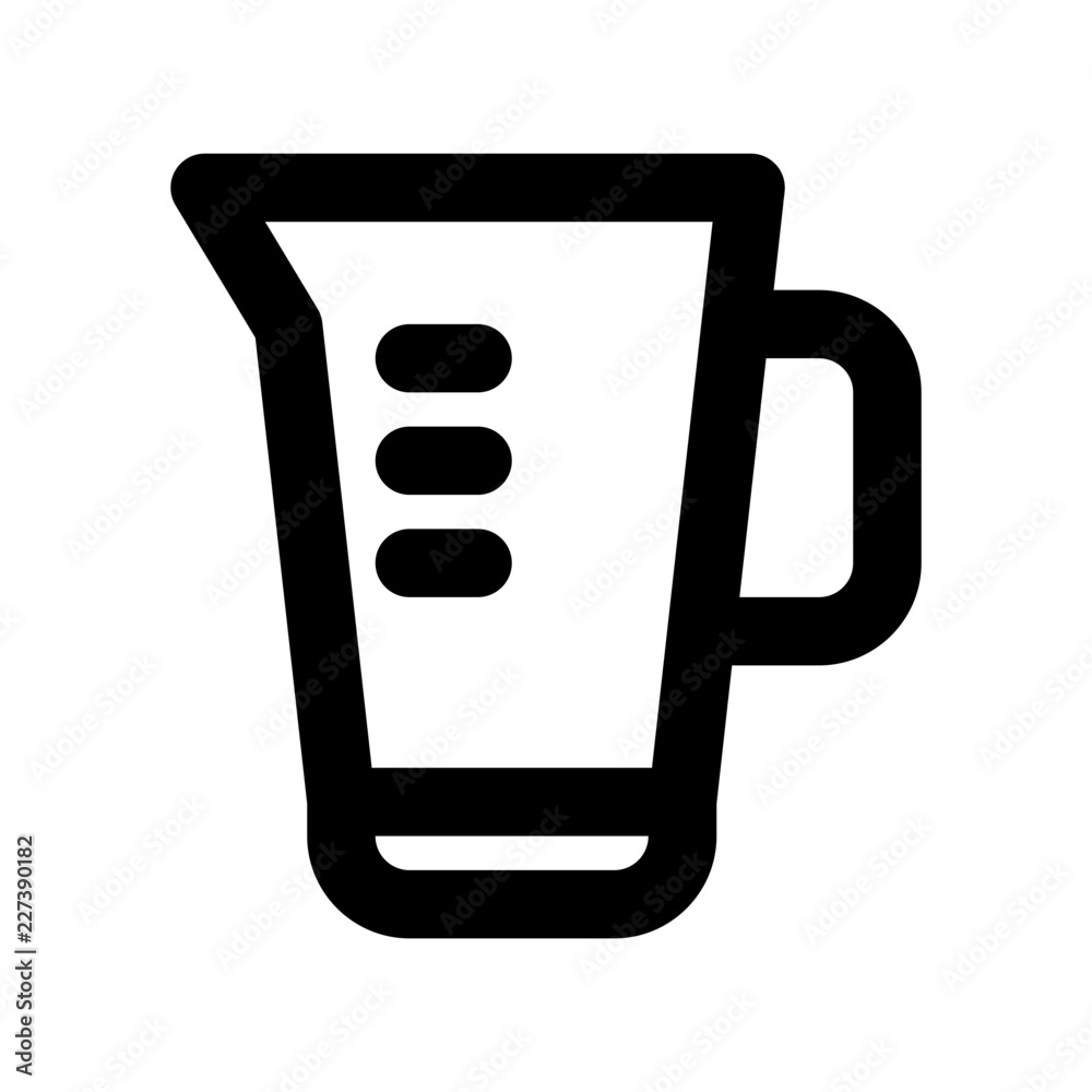 Measuring Jug Beaker Food Restaurant Bar Diner Drink vector icon Measuring Jug Beaker Food Restaurant Bar Diner Drink vector icon