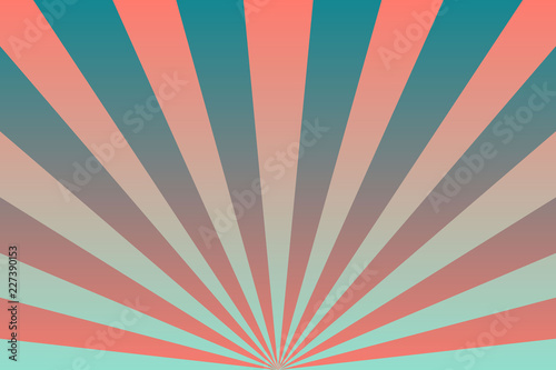 A Gradient Starburst Vector Background of Blue Pink and Green .