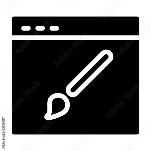 Layout Webdesign Service Agency Design Programming vector icon
