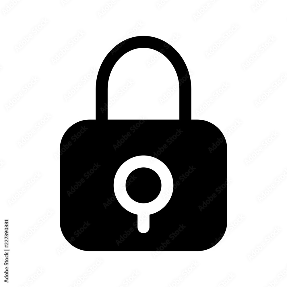 Lock Protection Security Secure Antivirus vector icon Lock Protection Security Secure Antivirus vector icon
