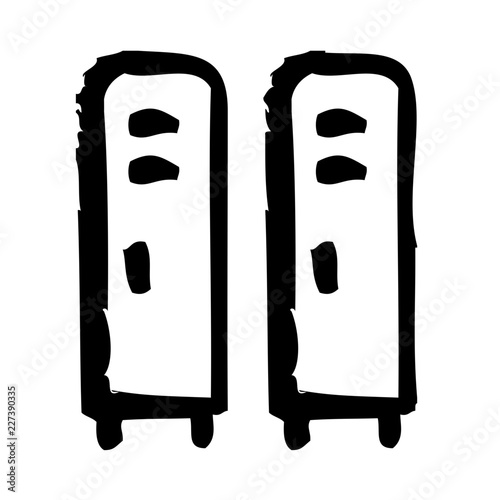 Locker Education School Learning Creation Culture vector icon